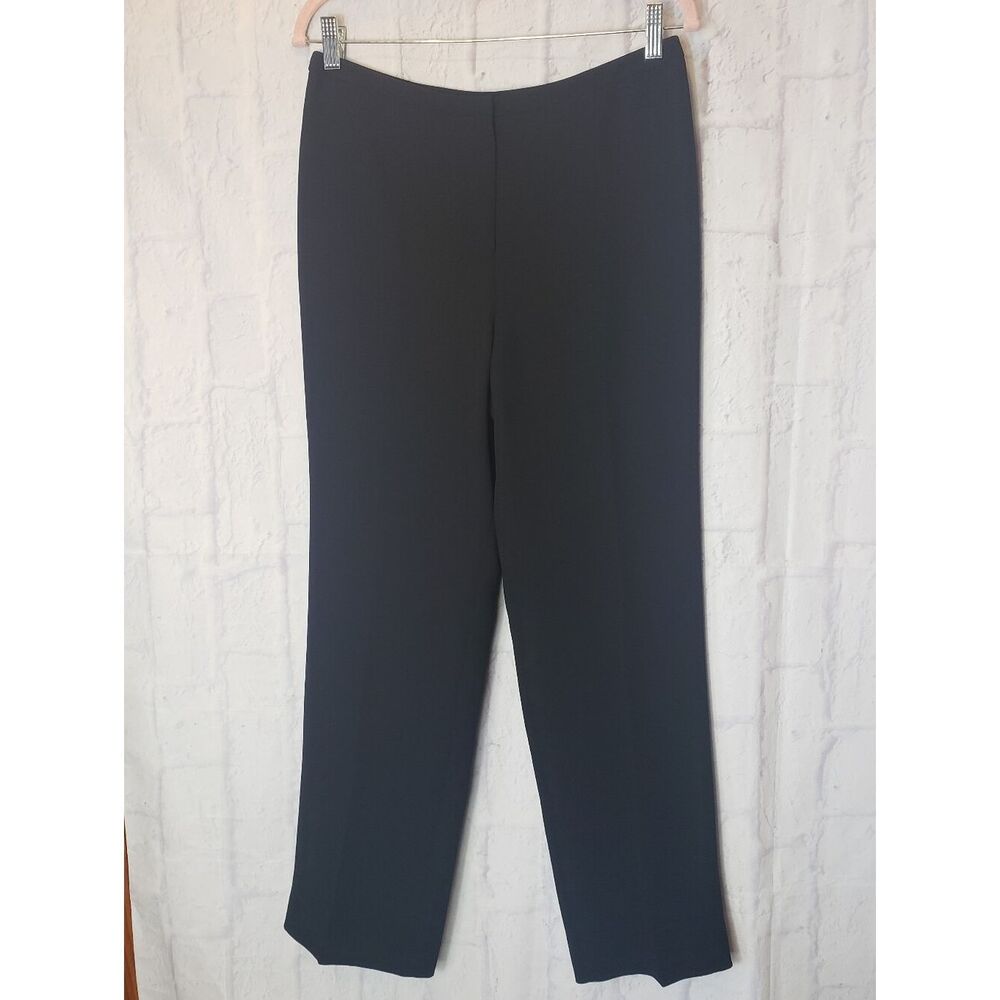 ANN TAYLOR LOFT Black Wide Leg Lined Dress Pants 10P